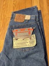 NOS Deadstock Vintage 80s (1984) Levi’s 501 Made in USA Preshrunk Jeans 35x32