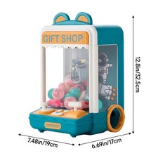 Rechargeable Mini Electronic Arcade Claw Machine Grabber Home Use, Fun for Kids