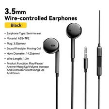 Essager 3.5mm Wired Earphones In-Ear Headset with Microphone Stereo Headphones