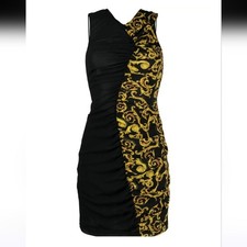 Versace Jeans Couture Sketch Couture Print Dress Size IT 42 US 6 NWT