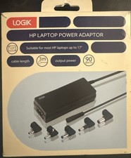 Logik HP Laptop Power Adapter 3M 90W - Suitable For Up To 17”