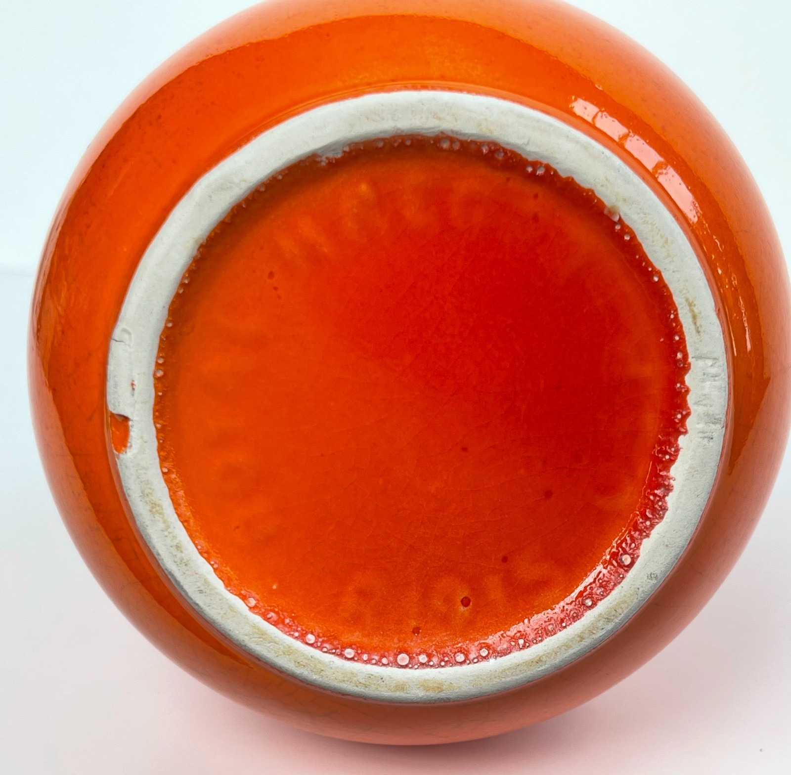 Vintage ROYAL HAEGER Orange Red FLAME Vase 15"   model  R1915 Mid Century Modern