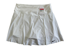 Nike Women's Dri-FIT Advantage Long Golf Skirt Skort Large White DX1425 NWT 75