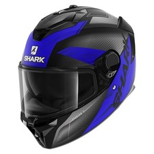 CASCO MOTO INTEGRALE SHARK SPARTAN GT Blu,nero Elgen Mat Shark