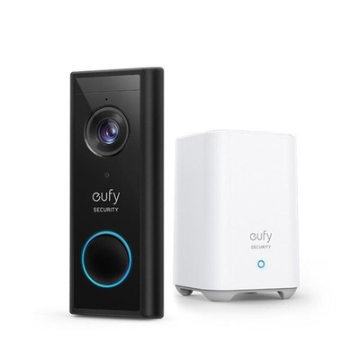 eufy 2K Videotürklingel (Akkugeladen) mit Homebase schwarz #1907351