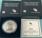 2011 Chickasaw America the Beautiful BURNISHED 5 oz Silver Coin