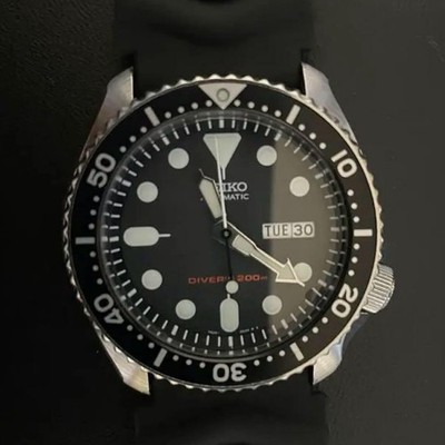 Near Mint ] Vintage Seiko 7S26-0020 Black Men's Automatic Diver