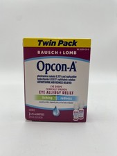 Bausch  Lomb Opcon-A Eye Allergy Relief Drops 2 x 15ml bottles