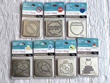 Cuttlebug 2x2 die bundle NEW suitcase apple b...