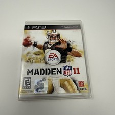 Madden 11 NFL PS3 EA Sports Game Disc & Case