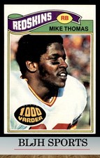 1977 Topps #115 Mike Thomas Washington Redskins (A) (3A1)