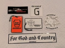 GEISSELE Luggage Tag  Stickers Lot of 6 SHOT SHOW 2026