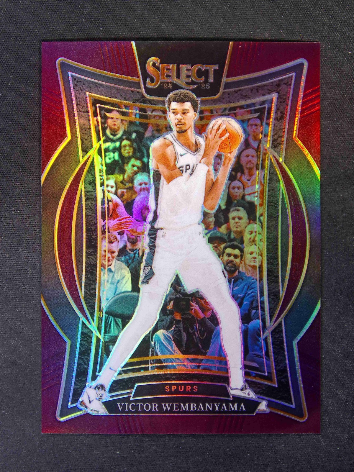 2024-25 Panini Select Victor Wembanyama #9 Concourse Maroon /175