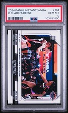 Caitlin Clark Angel Reese 2024-25 Panini Instant WNBA 164 All-Star Rookie PSA 10