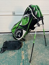 Callaway Golf Stand Carry Bag Black/Green 10 Way Izzo Double strap W/ RC