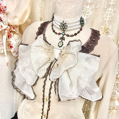 Axes Femme Beige Ribbon OP Y2K Mori Girl Used M