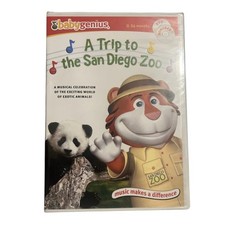 Baby Genius A Trip to the San Diego Zoo DVD Bonus Music CD Kids Learning Animals