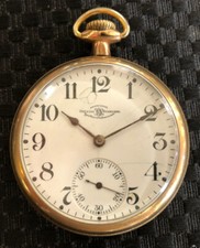 Ball Watch Co. Vintage Pocket Watch 17 J Lever Set Not Running