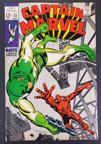 Captain Marvel #13 Higher Grade Silver Age Marvel Comics 1969