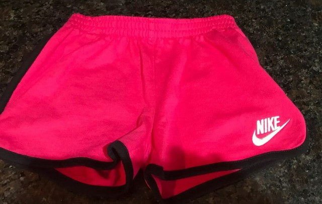 black nike shorts with colorful trim