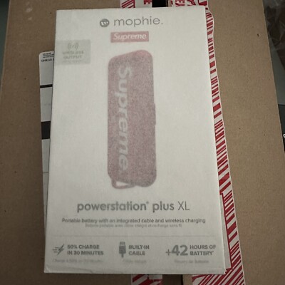 NIB SUPREME MOPHIE POWERSTATION PLUS XL RED SEALED PORTABLE IPHONE