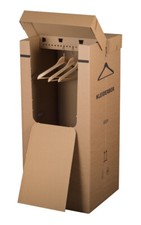 3x Kleiderbox Kleideraufbewahrung Kleiderkarton Kartonschrank Umzugskarton