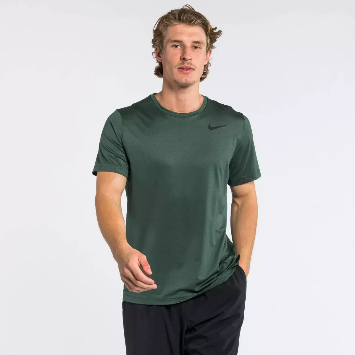 NEW NIKE PRO Mens Green Dri Top Short Sleeve Slim Shirt XXL 2XL | eBay