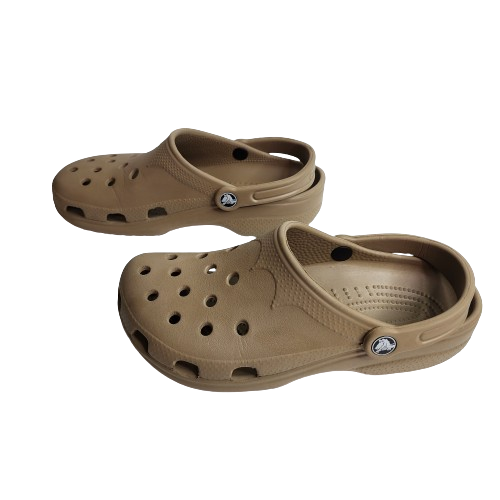 Crocs Unisex Shoes Classic Clogs Slip On Water Shoes Sandals Tan Size M - Picture 3 of 7