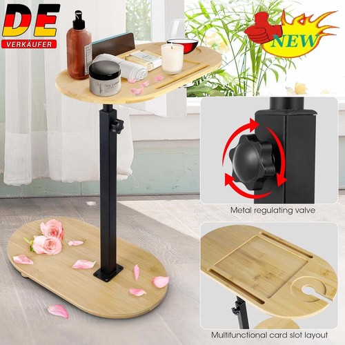 Beistelltisch Betttisch Pflegetisch Höhenverstellbar Sofatisch Badetablett DHL - Bild 16 von 16