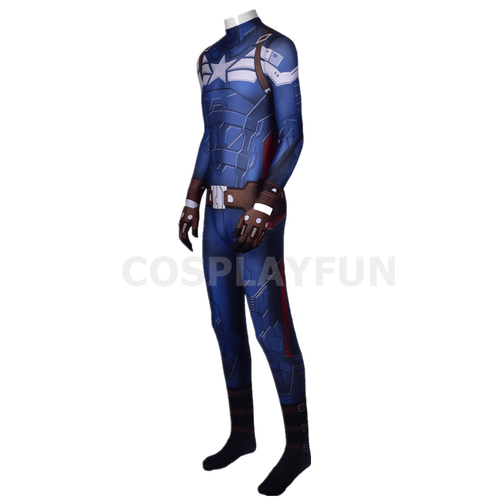 Captain America Costume Cosplay Avengers Endgame Halloween Suit For Kids Adult - Picture 3 of 8