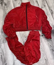 Labijou Red Track Jacket & Pants Set M