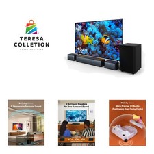 5.1 Sound Bar with Dolby Atmos, 410W Surround Sound System for TV, 3D Sound B...