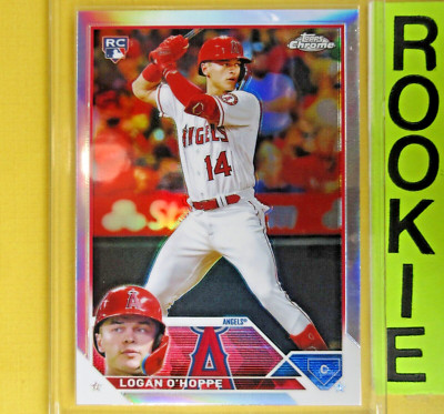 LOGAN O'HOPE  2023  ROOKIE  Chrome  #188  Los Angeles Angels