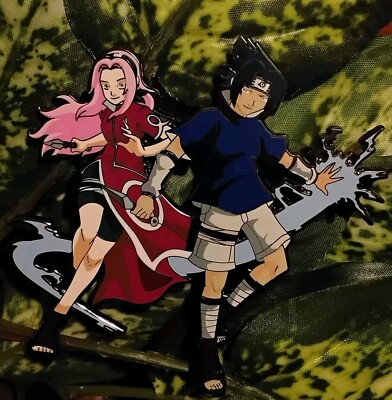 Naruto Sakura Sasuke Anime Manga Couple Hard Enamel Pin LE Sold Out Rare 