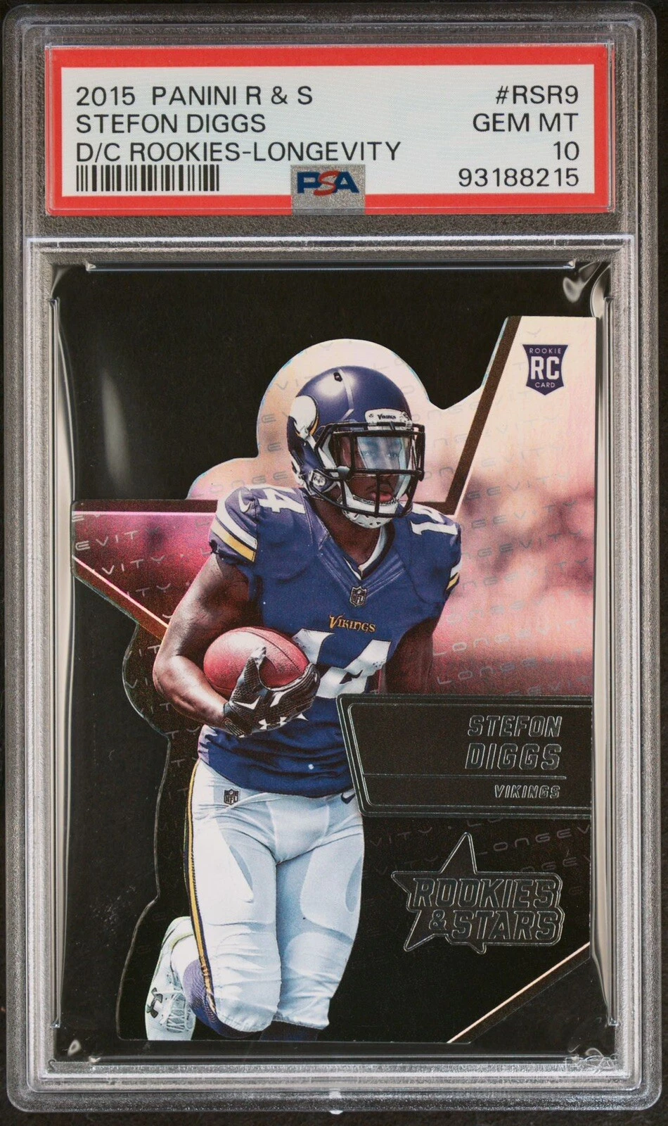 Stefon Diggs Panini Rookies & Stars Die-Cut Rookies #RSR9 Longevity
