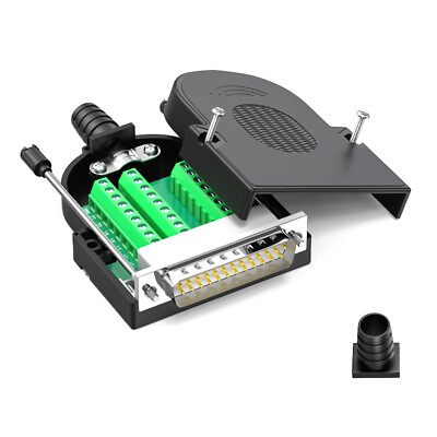 Male/Female Adapter DB25 Breakout Board 25-pin Port To Terminal Connector New