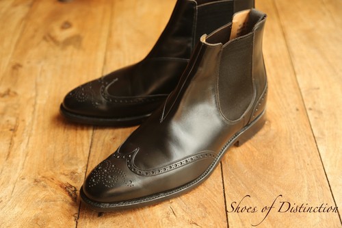 Church's Churchs Meddon Black Leather Chelsea Boots Shoes Men's UK 7.5 US 8.5