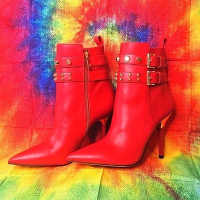 MICHAEL KORS LEATHER AMAL ANKLE BOOTIE SZ. 8.5 M #134