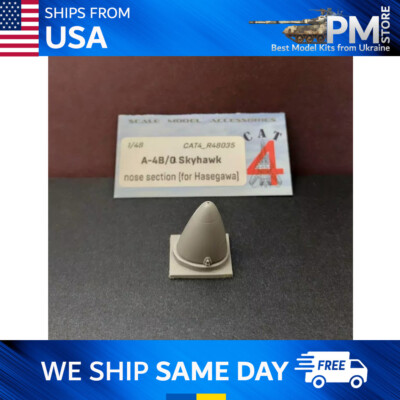 #ad CAT4 R48035 A 4B P Q Skyhawk nose section for Hasegawa model kit 1 48 $13.27