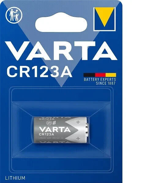 50 Batterie VARTA CR123A Lithium 3V | Scorta Professionale CR17345
