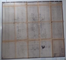 LANCIA AURELIA B 20 SEZIONE LOGITUDINALE MOTORE DISEGNO TECNICO ORIGINALE (13)
