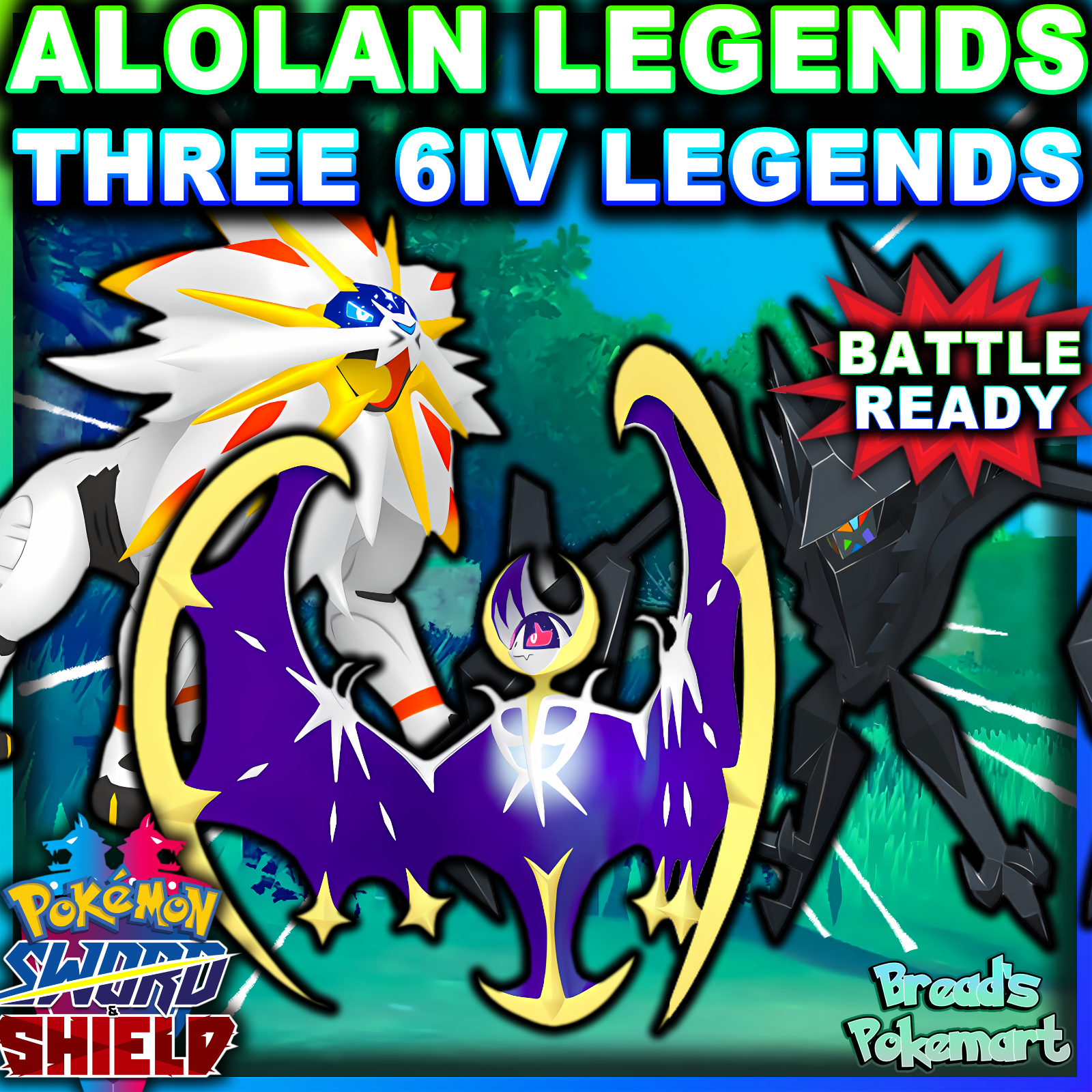 Ultra Shiny 6IV LUNALA Event / Pokemon Sword and (Instant Download