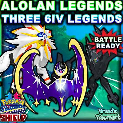 Legendary Pokemon Solgaleo and Lunala In The Alola Region - The