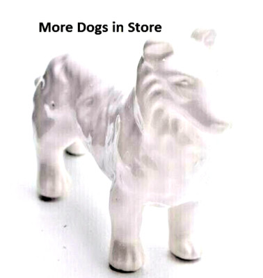 Collie Dog figurine Animal sculpture white ceramic tozai lassie glass New