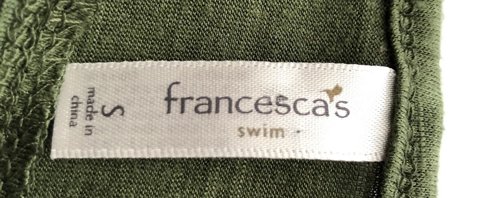 Francesca's Swim Women's Sleeveless Tank Top Green Size Small - Image 2 of 4