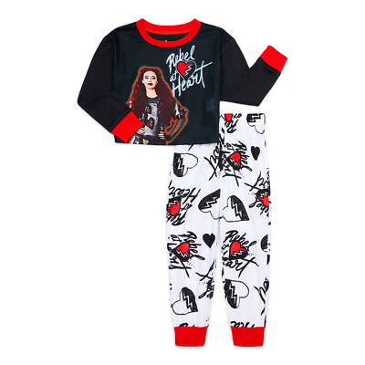 Girls Descendants 4 Pajamas Set Rise of Red Disney Rebel Heart 4 5 6 7 8 10 12