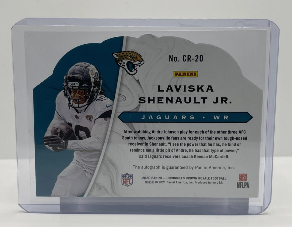 2020 Chronicles Rookie Pink Laviska Shenault Jr RC Auto /25 CR-20 Jaguars Rookie - Image 2 of 2