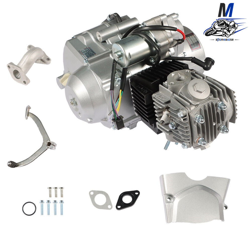 125cc 4 stroke Semi Auto w/Reverse Electric Start Engine Motor Fit For ATV New