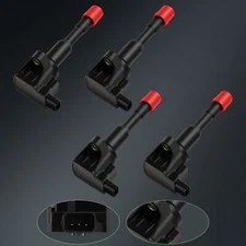 Set of 4 Brand New Ignition Coils for 2003-2011 Honda Civic Hybrid 1.3L UF374