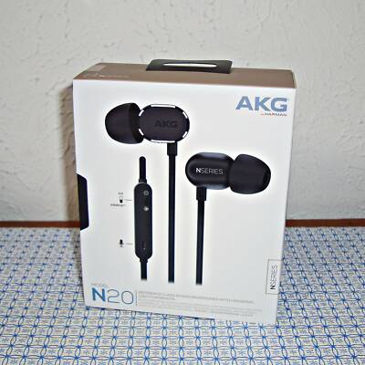 【NEW】AKG N20U IN-EAR HEADPHONES W/ UNIVERSAL INLINE 3-BUTTON REMOTE & MICROPHONE